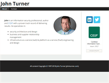 Tablet Screenshot of johnturner.com